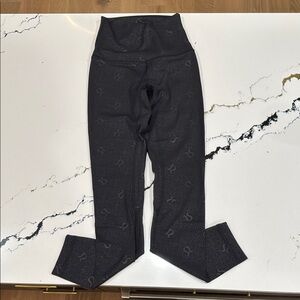 Lululemon Black Crop High Waist Leggings  worn once. size 0